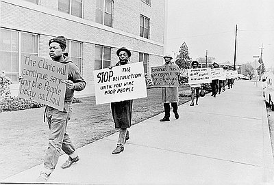 Albina Residents Picket Emanuel Hospital