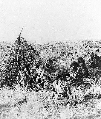 Family of bannock Indians, 1872